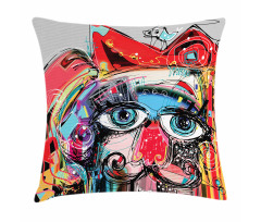 Grafitti Sketchy Paint Pillow Cover