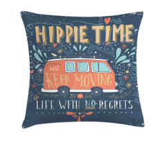 Hippie Words Pillow Cover