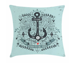 Vintage and Anchor Pillow Cover