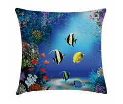 Ocean Coral Reefs Tropic Pillow Cover