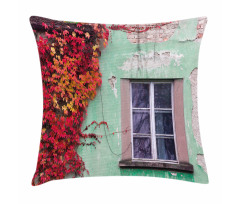 Fall Ivy on Old House Pillow Cover