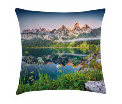 Austrian Alps Mountain Pillow Cover
