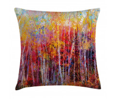 Autumn Forest Painting Pillow Cover