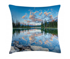 Golden Sunrise Scenery Pillow Cover