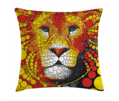 Abstract Lion in Wild Pillow Cover