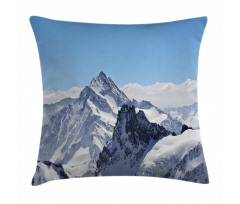 Snowy Mountain Peaks Pillow Cover