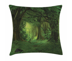 Tropical Jungle Trees Pillow Cover