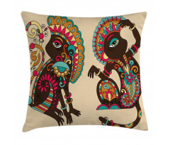 Patterns Monkey Pillow Cover