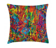 Rainbow Circled Pattern Pillow Cover