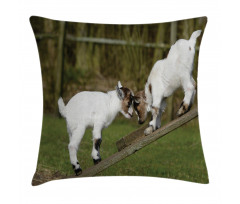 Farm Life with Goats Pillow Cover