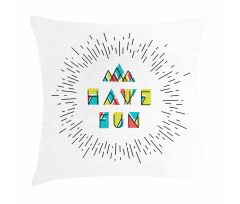 Motive Words Pillow Cover