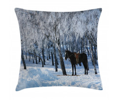 Winter Forest Theme Pillow Cover