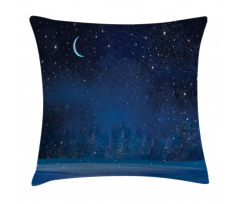 Winter Season Nighttime Pillow Cover