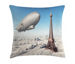 French Paris Eiffel Tower Pillow Cover