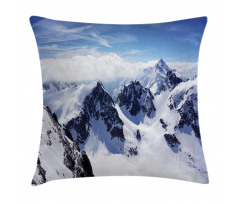 Mountain Peak Scenery Pillow Cover