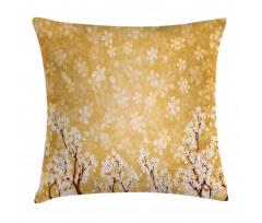 Trees Blossom in Spring Pillow Cover