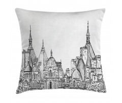 Sketchy Art Landmark Pillow Cover