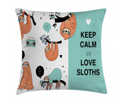 American Sloth Tribe Pillow Cover