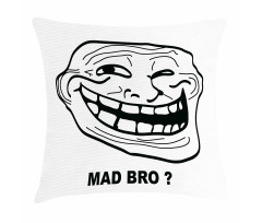 Cartoon Style Troll Guy Pillow Cover