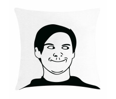 Oh Crap Troll Face Guy Pillow Cover