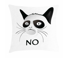 Grumpy Face Famous Cat Pillow Cover