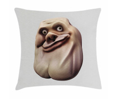 Awkward Meme Ugly Face Pillow Cover