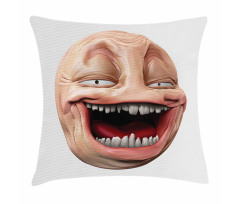 Poker Face Guy Meme Pillow Cover