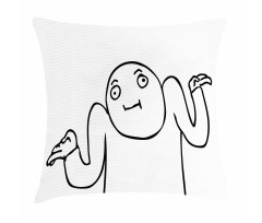 Whaever Guy Meme Sketchy Pillow Cover