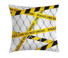 Crime Scene Bands Pillow Cover
