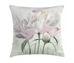 Pink Rose Tulip Abstract Pillow Cover