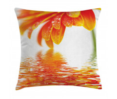 Sun Flower Reflection Pillow Cover