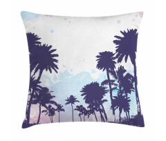 Palm Trees South Forest Pillow Cover
