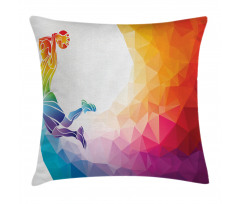 Basketball Player Jumps Pillow Cover