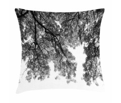 Tree Branches and Leaves Pillow Cover