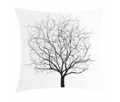 Old Withered Oak Leaf Pillow Cover