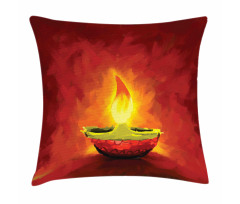 Oil Painting Candle Pillow Cover