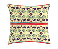 Peacock Pattern Pillow Cover