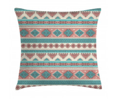 Aztec Art Style Pillow Cover