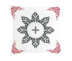 Tattoo Circular Vector Pillow Cover