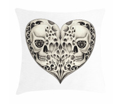 Twin Heart Design Pillow Cover
