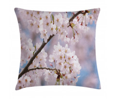Floral Cherry Branches Pillow Cover