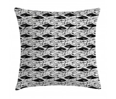 Dotted Fish Retro Fauna Pillow Cover