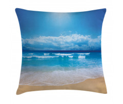 Cloudy Sky in Sea Summer Pillow Cover