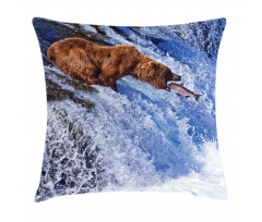 Grizzly Bear at Katmai Pillow Cover