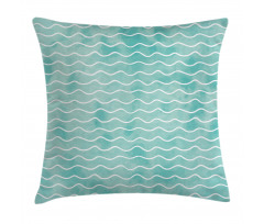 Ocean Sea Wave Pattern Pillow Cover