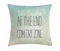 Life Words Pillow Cover