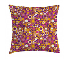 Vintage Circles Round Pillow Cover