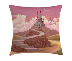 Hill Sunset Castle Pillow Cover