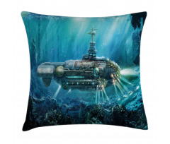 Science Fiction Submarine Pillow Cover