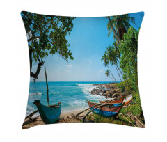 Tropical Ocean Scenery Pillow Cover